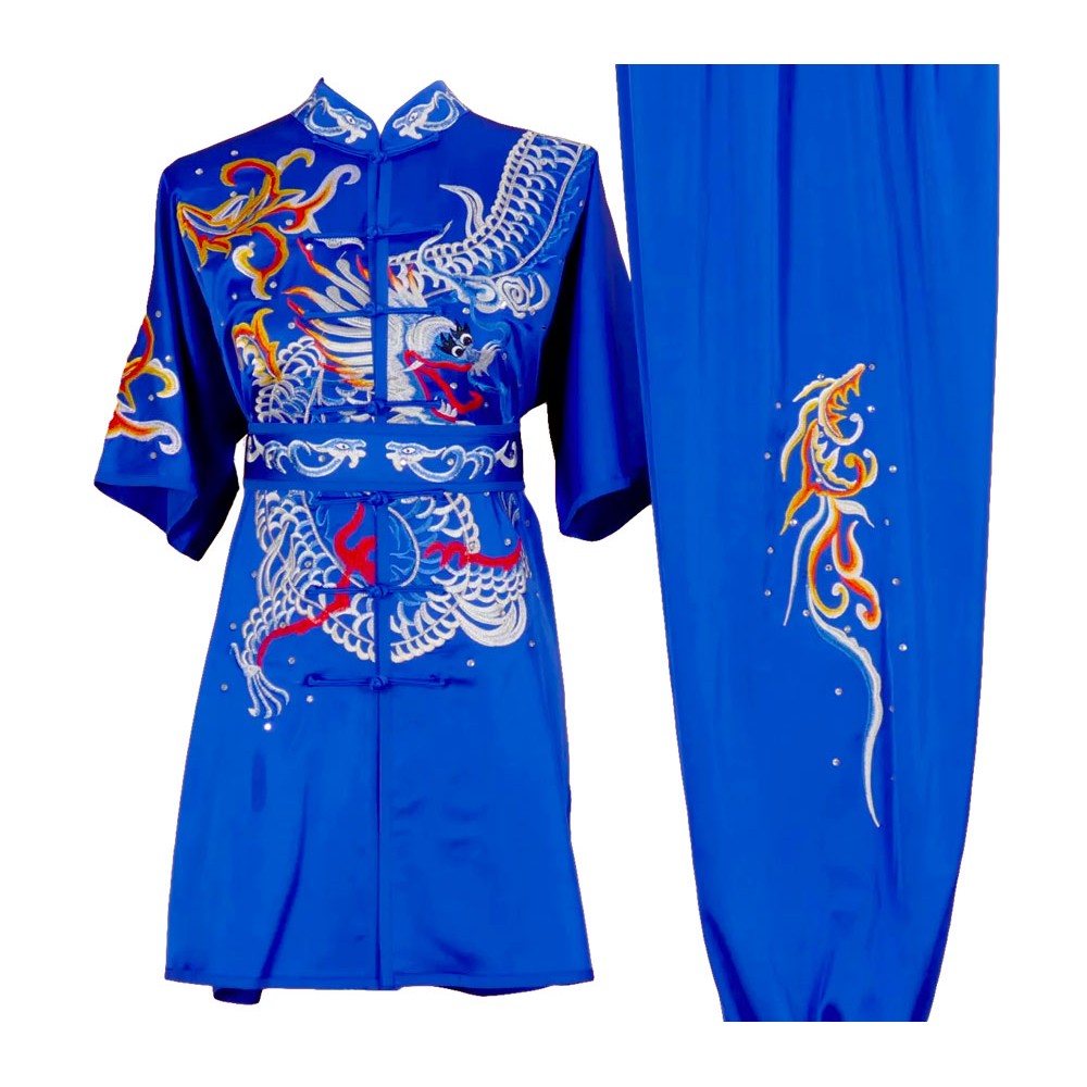 UC001 - Blue Uniform with Dragon Embroidery