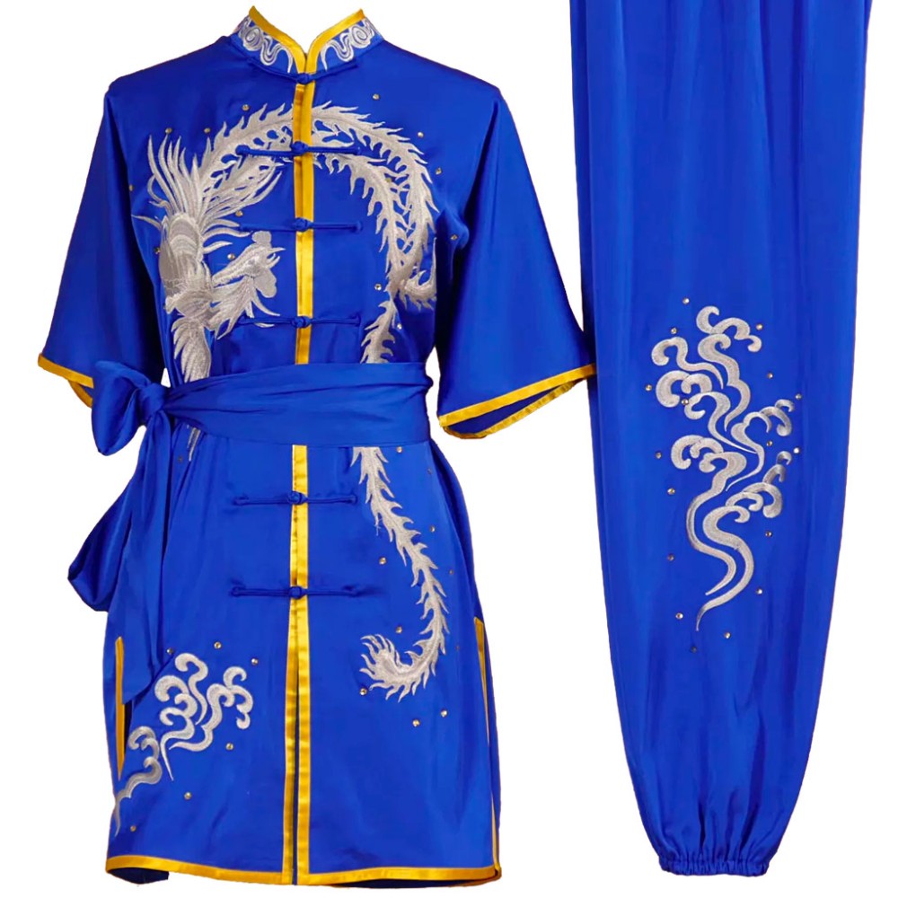 UC005 - Blue Uniform with Phoenix Embroidery