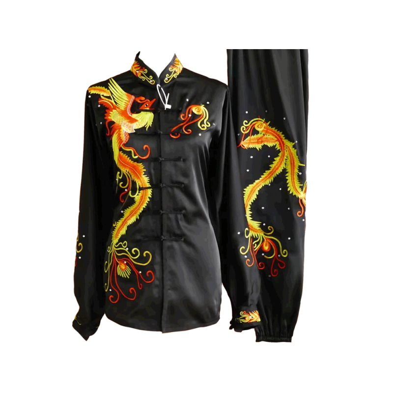 Black Uniform with Red Phoenix Embroidery (Pre-Order) - UC2024-011