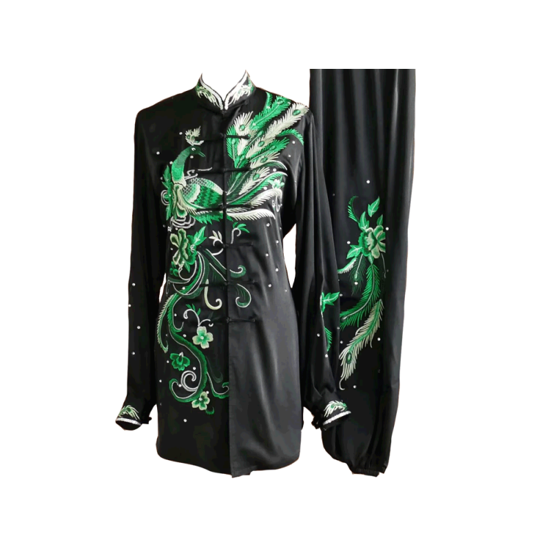 Black Uniform with Green Phoenix Embroidery (Pre-Order) - UC2024-013