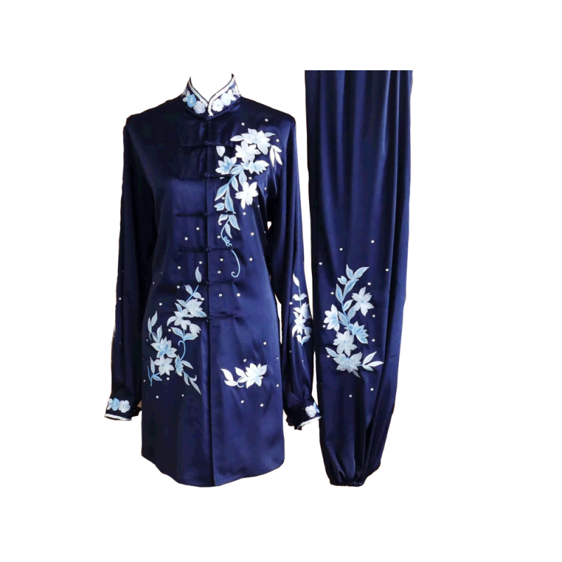 Navy Blue Uniform with Flower Embroidery (Pre-Order) - UC2014-014