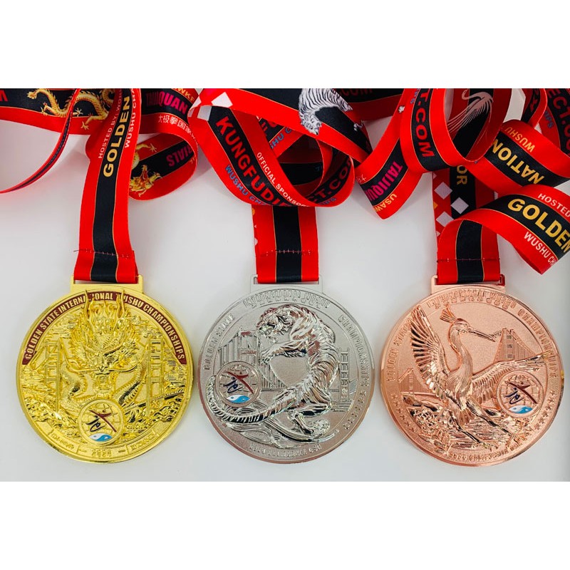 2024 Golden State International Wushu Championships Medals(for verified Athletes Only) 加州国际武术锦标赛奖牌邮寄 