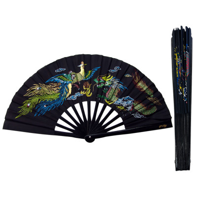 Black Dragon Phoenix Tai Chi Kung Fu Fan (Fan06)