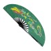  Fan14 Green Dragon Phoenix Design Tai Chi Fan - Lightweight and Durable for Traditional Art Routines and Display