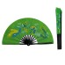  Fan14 Green Dragon Phoenix Design Tai Chi Fan - Lightweight and Durable for Traditional Art Routines and Display