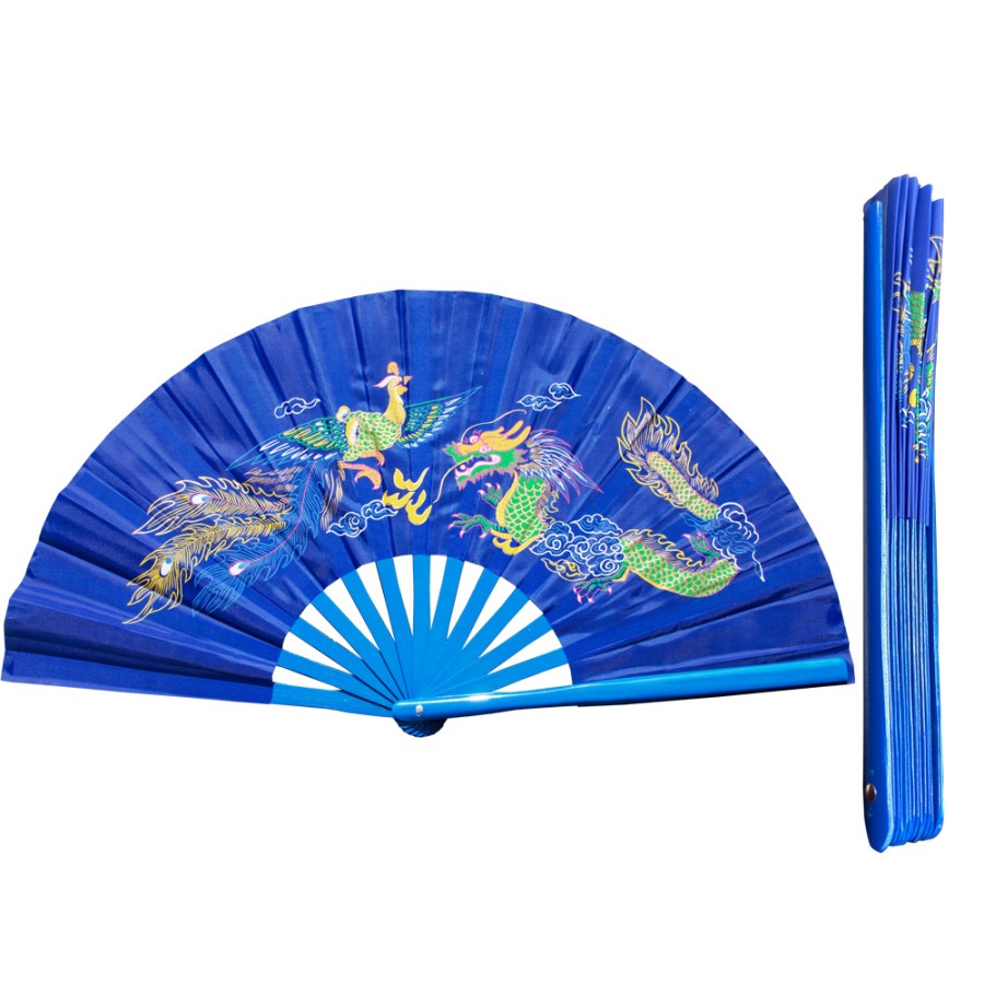 Blue Dragon Phoenix Tai Chi Fan (Fan17)