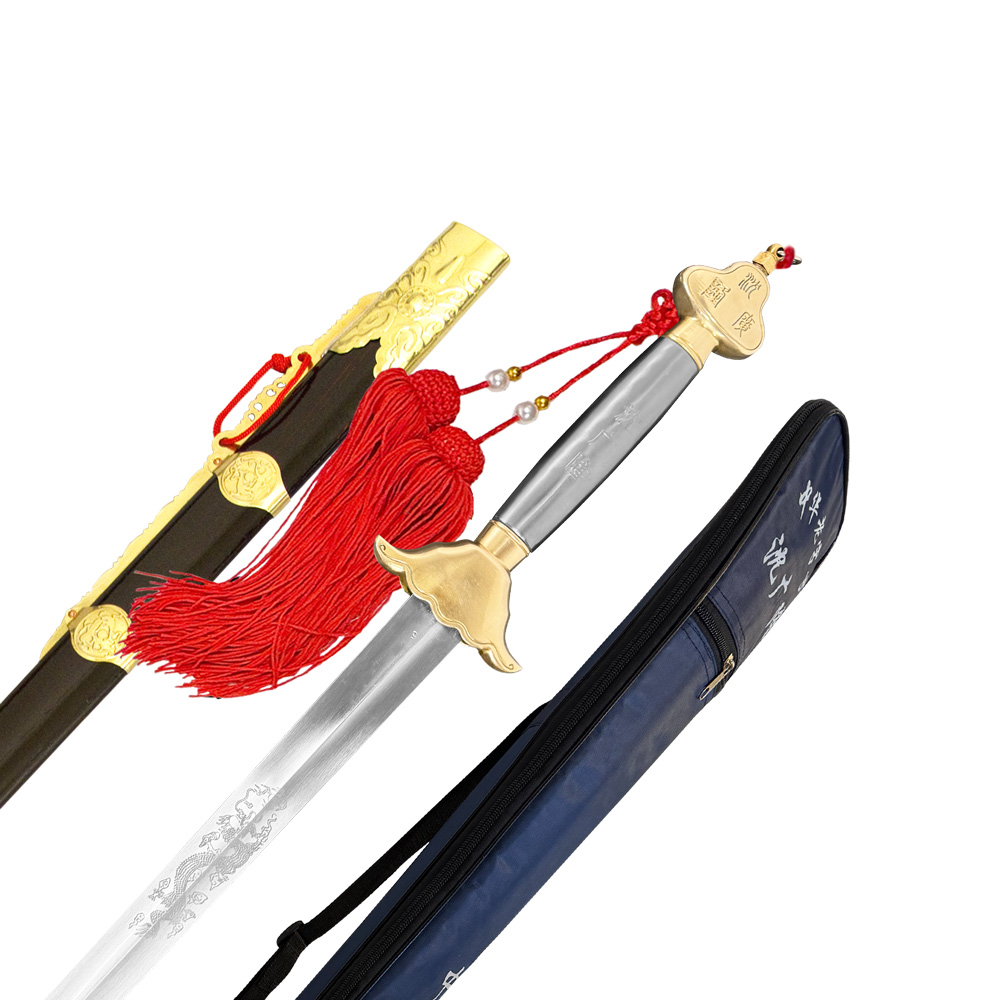 HD1004 Competition Wushu Straight Sword – Metal Handle