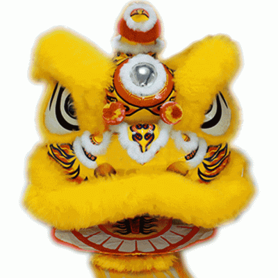 D1301 -Yellow Lion Dance Costume