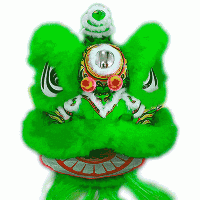 D1303 - Green Lion Dance Costume