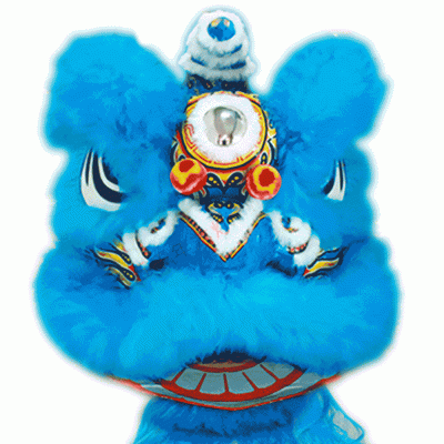 D1306 - Blue Lion Dance Costume