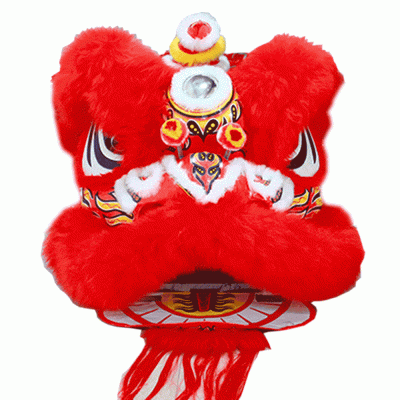 D1300 - Red Lion Dance Costume