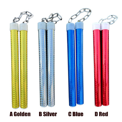 Laser Glossy Aluminum Nunchaku with Metal Chain – SF010-1