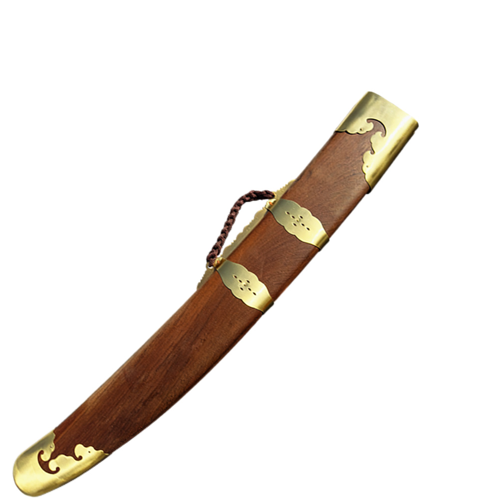 TDS002 Traditional Kungfu Broadsword with Pear Wood Scabbard