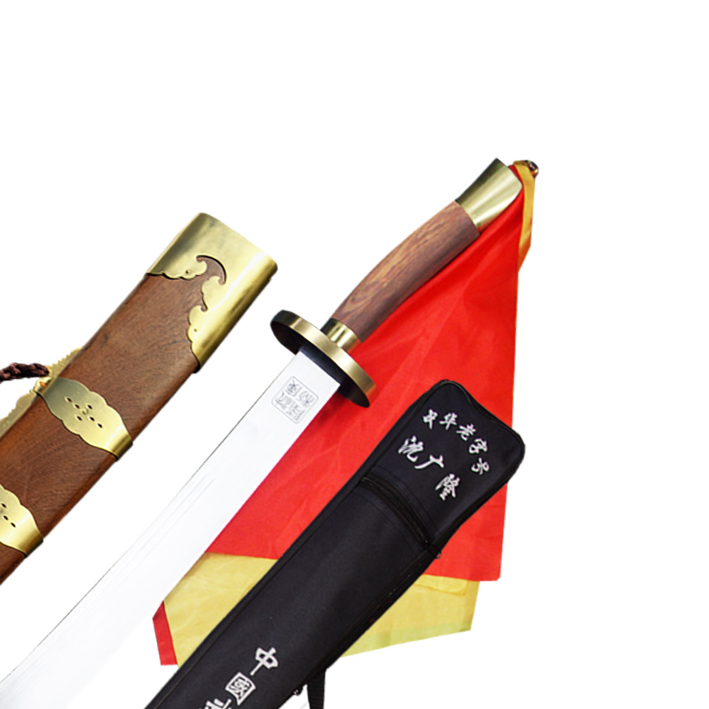 TDS002 Traditional Kungfu Broadsword with Pear Wood Scabbard