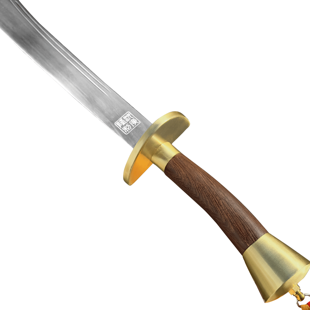 Traditional Double Broadsword with Pear Wood Scabbard - TDS003