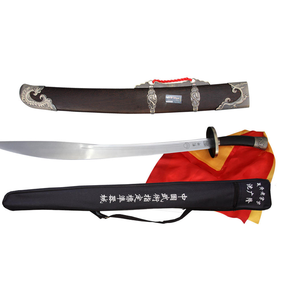 TDS004 SanHuang Huali Wood Broadsword-Heavy Metal Blade