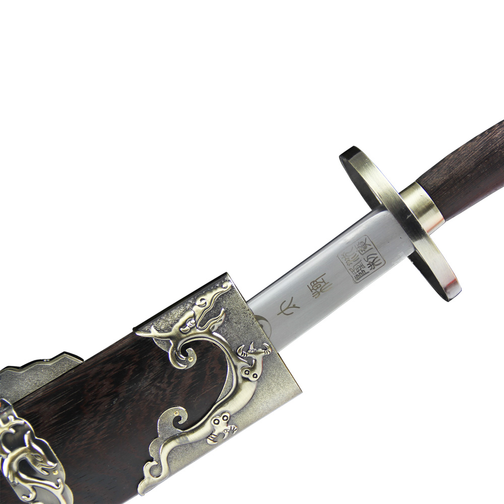 TDS004 SanHuang Huali Wood Broadsword-Heavy Metal Blade