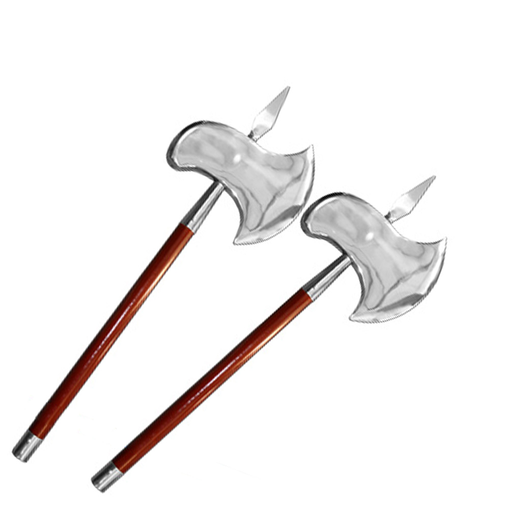 Double Edge Axe Pair (双片双斧) - Traditional Chinese Martial Arts Weapon