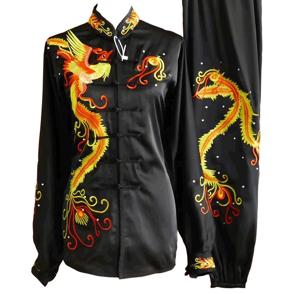 Black Uniform with Golden Phoenix Embroidery (Pre-Order) - UC2024-011