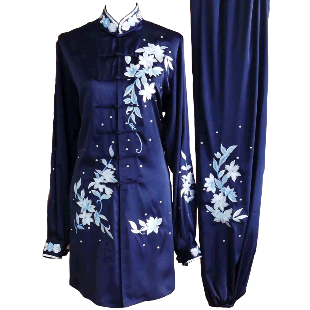 Navy Blue Uniform with Flower Embroidery (Pre-Order) - UC2014-014