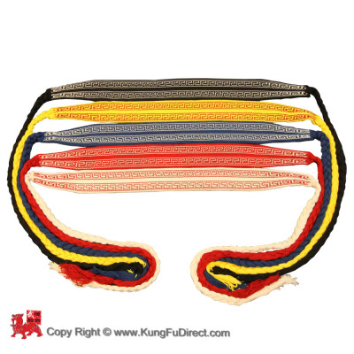 Traditional Martial Arts Belt – Corded Kung Fu Waist Support Belt