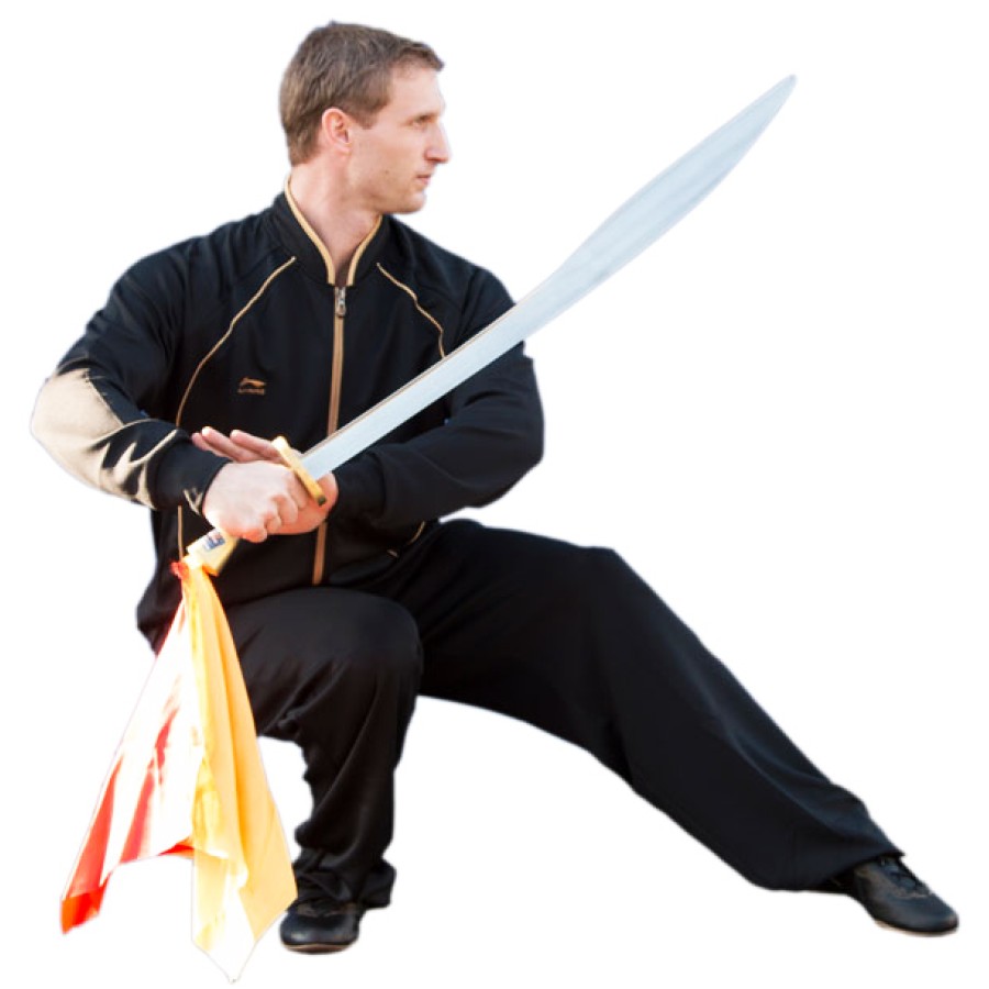 Competition Wushu KungFu Broadsword - Wooden Handle (HD1001)