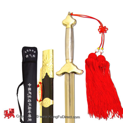 Competition Wushu Straight Sword- Metal handle