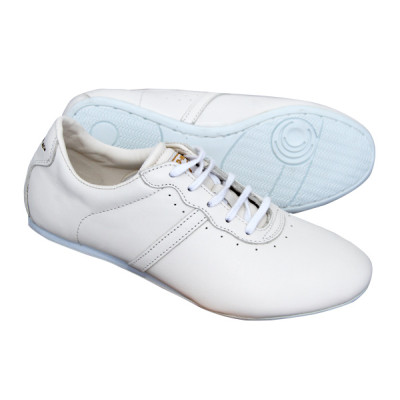 Leather Wushu Kungfu Shoes – White by Do-Win (FT006)