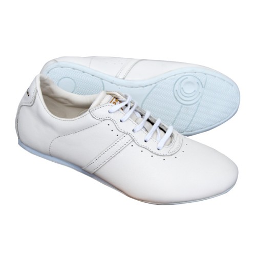 Producto amenazar Ejercicio mañanero Leather Wushu Kungfu Shoes - White (FT006) by www.kungfu ...