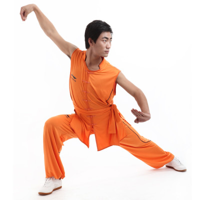 LN001-2 - Li-Ning Southern Style Uniform Orange (Male) -FINAL SALE!