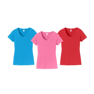 Port & Company® Ladies Fan Favorite V-Neck Tee. LPC450V