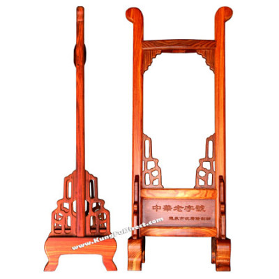 sgl-j-017 - Hand Carved Red Sandalwood Sword Stand1 - 红檀手工剑架1