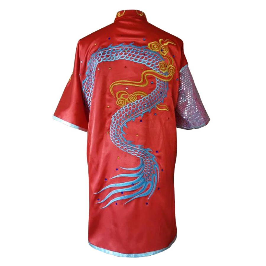 UC087 - Red Uniform with Dragon Embroidery