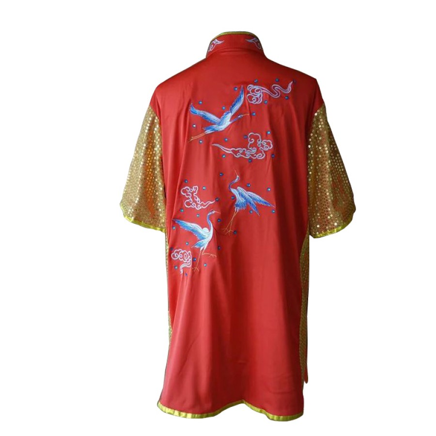 UC089 - Red Uniform with Phoenix Embroidery