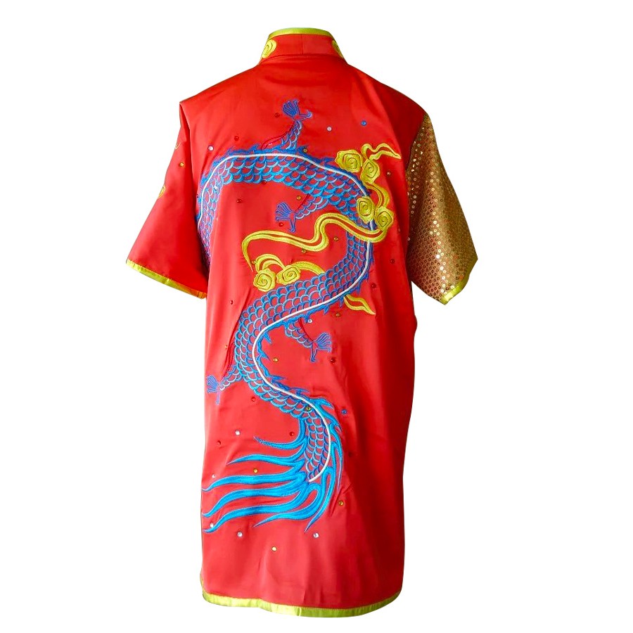 UC090 - Red Uniform with Dragon Embroidery