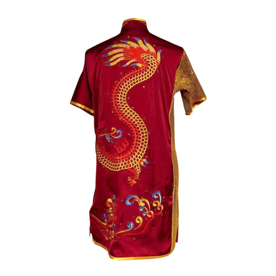 UC093 - Red Uniform with Dragon Embroidery