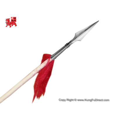 Wax Wood Kung Fu Spear with 10" Premium Spear Head (WSL002-4)