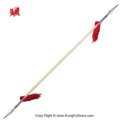 Double Headed Wushu Spear with Premium 9-inch Spear Head (WSL004-3)