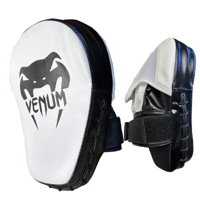 Curved Focus Mitt – White Training Pad for Boxing,,and Martial Arts (NM010-2)