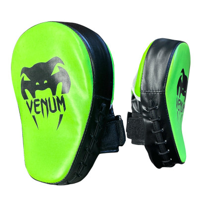 Neon Green Curved Focus Mitt – Training Pad for Boxing and Martial Arts (NM010-4)